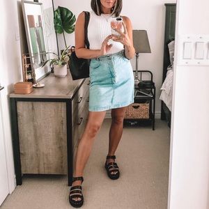 Vintage Gap denim pencil skirt